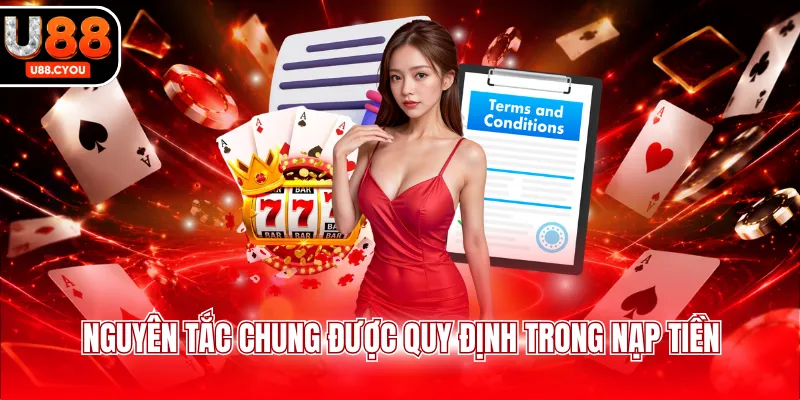 Nguyên tắc chung được quy định trong nạp tiền